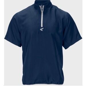 Easton Alpha Cage Jacket Youth YXL Navy NEW Short Sleeve Quarter Zip